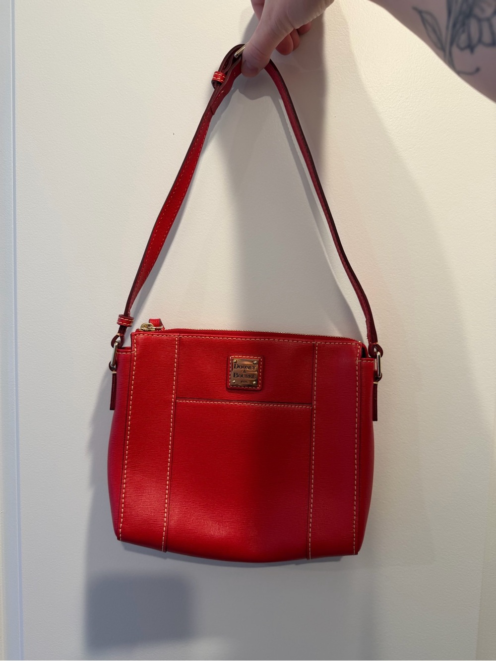Dooney & Bourke Saffiano Leather Lexington Shoulder Bag, Mint Condition